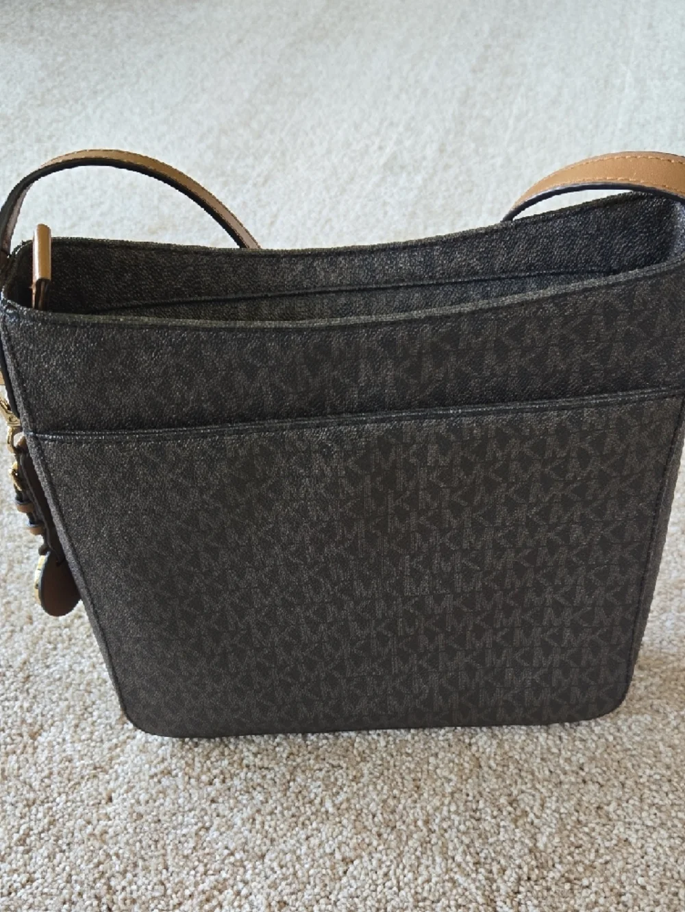 Michael Kors Brown Crossbody Messenger Bag - Picture 3 of 5